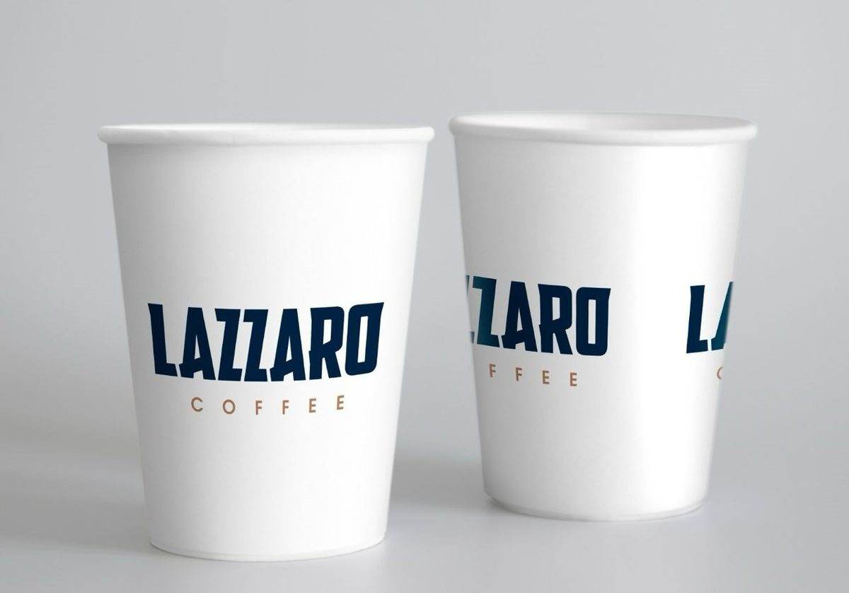 Стакани з картону ТМ Lazzaro 350 мл (50 шт в уп)