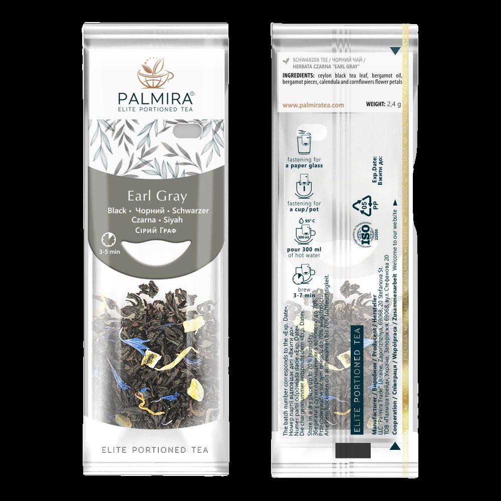Чай чорний з бергамотом "Сірий Граф" Earl Gray 24 г (10 шт уп) ТМ"Palmira"